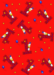 1st Birthday Wrapping Paper - £1.00