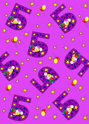 5th Birthday Wrapping Paper - £1.00