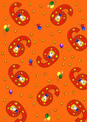 6th Birthday Wrapping Paper - £1.00